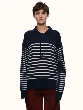 George Collar Sweater in Organic Cotton & Recycled Cashmere