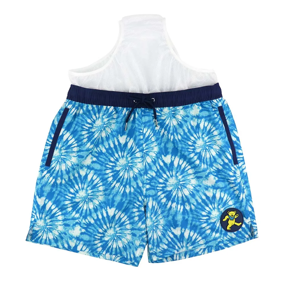 Grateful Dead | Swim Trunk | Tie Dye Bear