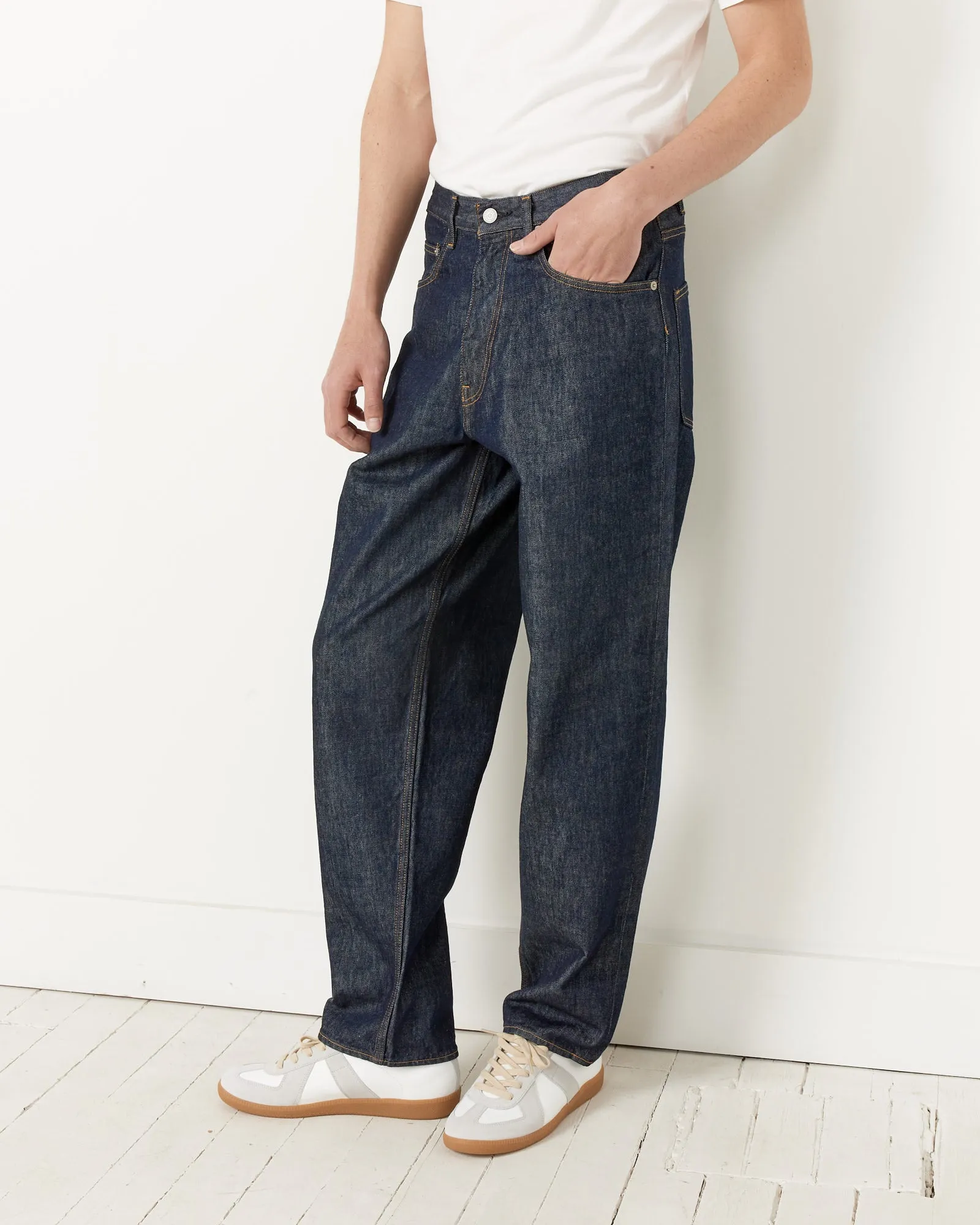 Hard Twist Denim Pant in Indigo