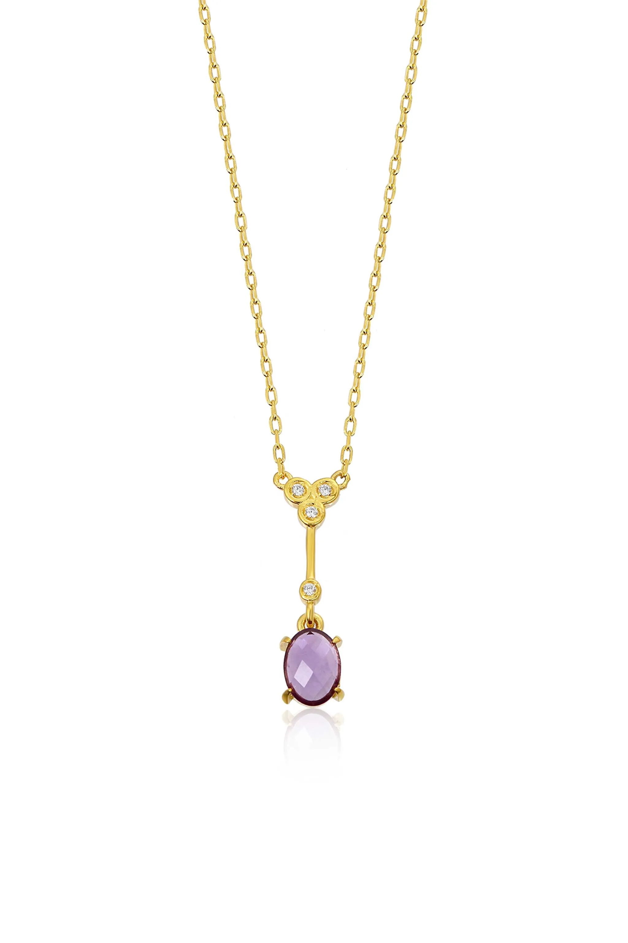 Heiress Necklace in Amethyst and Diamond