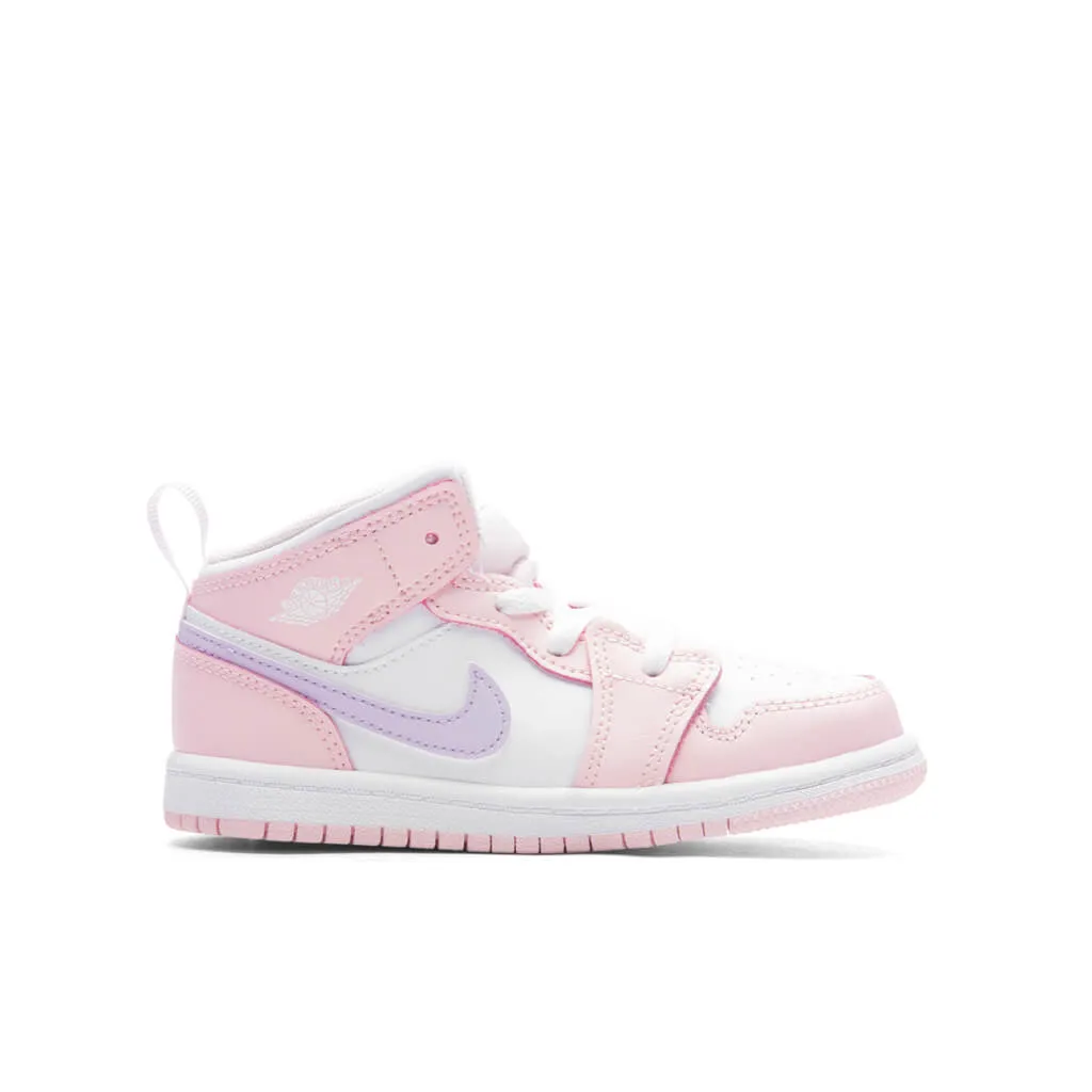 Jordan 1 Mid (TD) - Pink Wash/Violet Frost/White