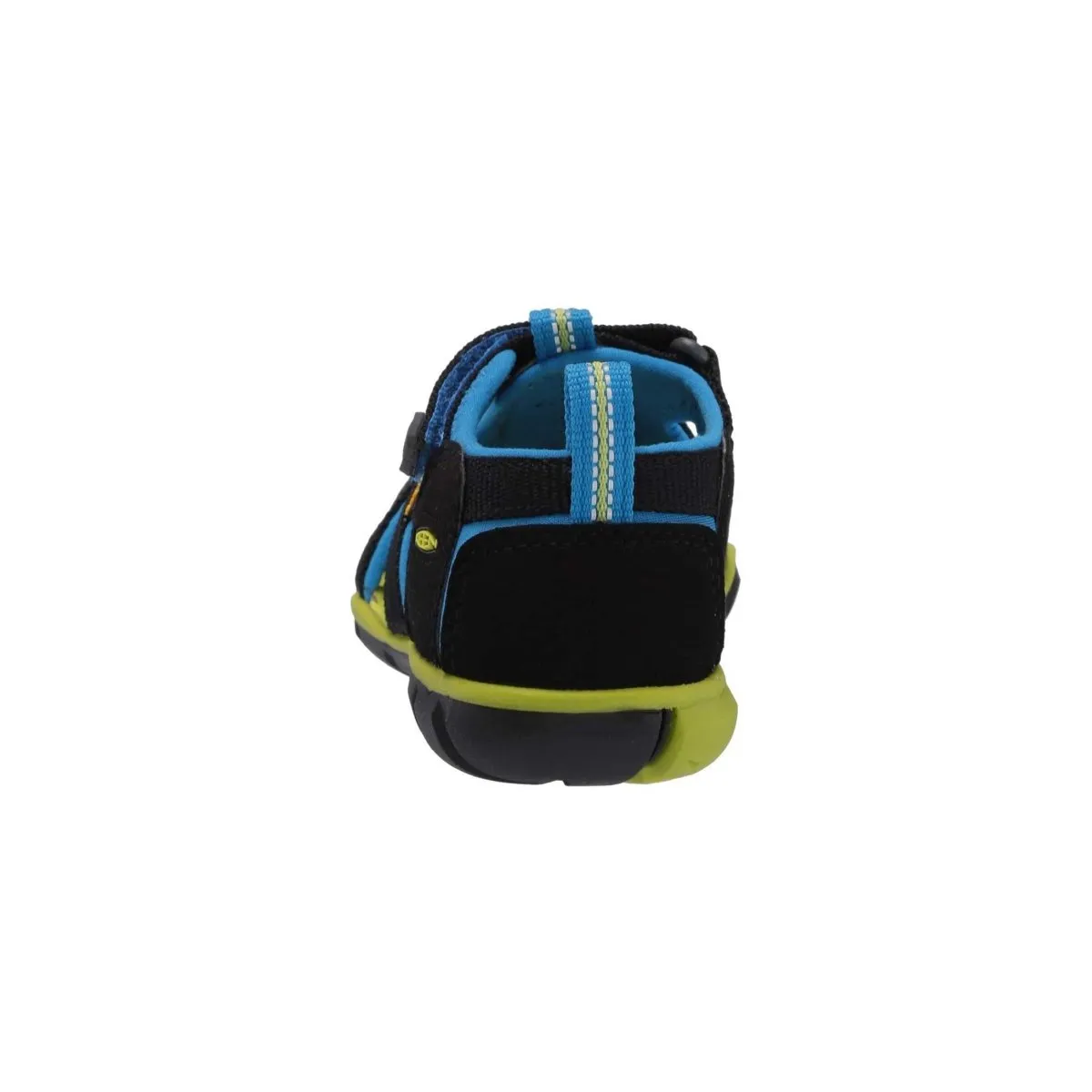 Keen Boy's (Sizes 1-7) Seacamp Black/Blue/Lime