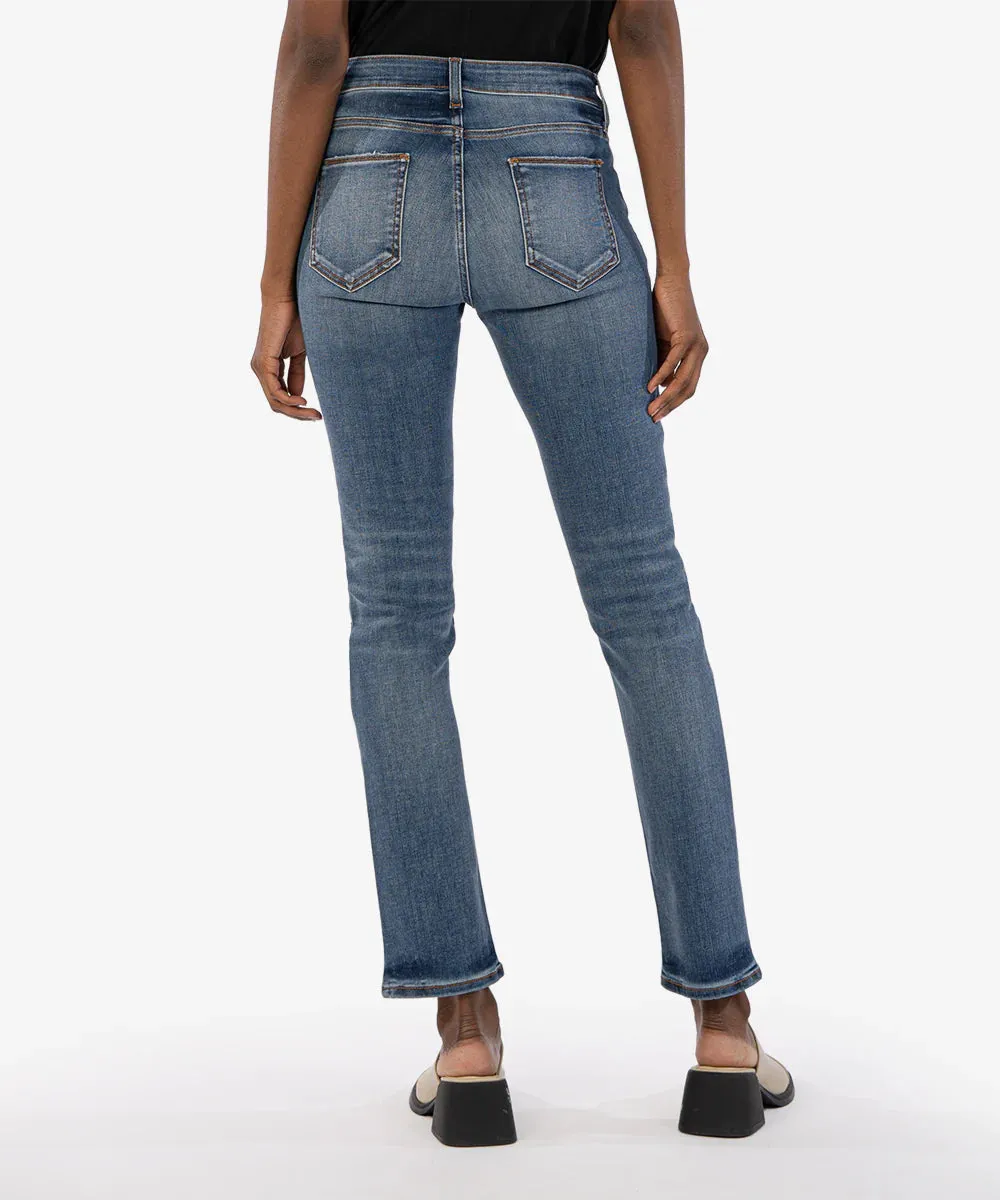 Kut Jeans |  Elizabeth High Rise Fab Ab Straight Leg Jeans | Observe Wash