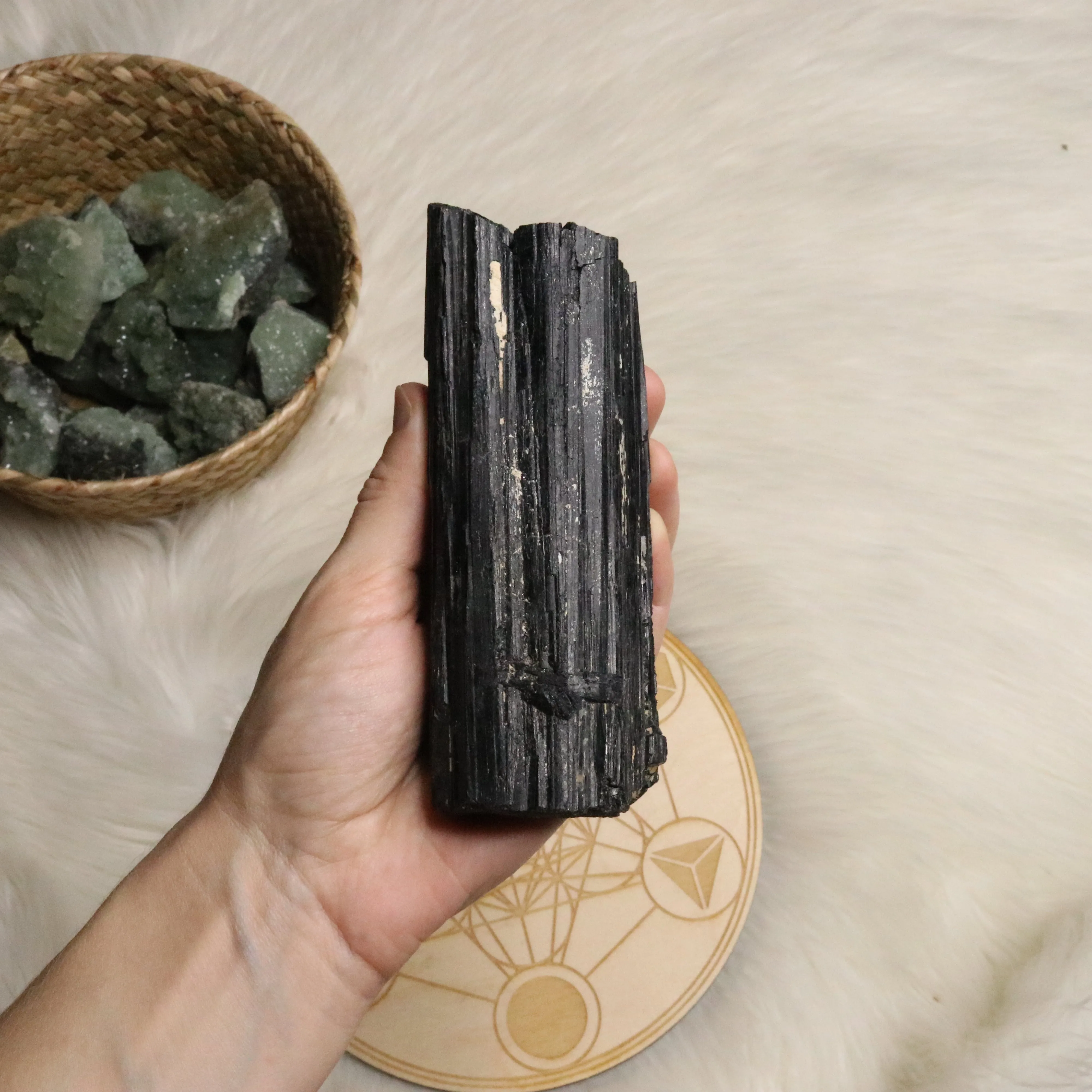 Large Black Tourmaline Rod ~ Protective within the Etheric and Spirit Realms