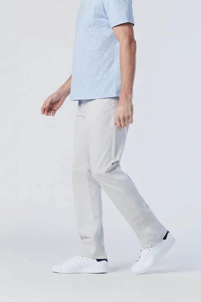 Matt Relaxed Straight Leg Twill Pant