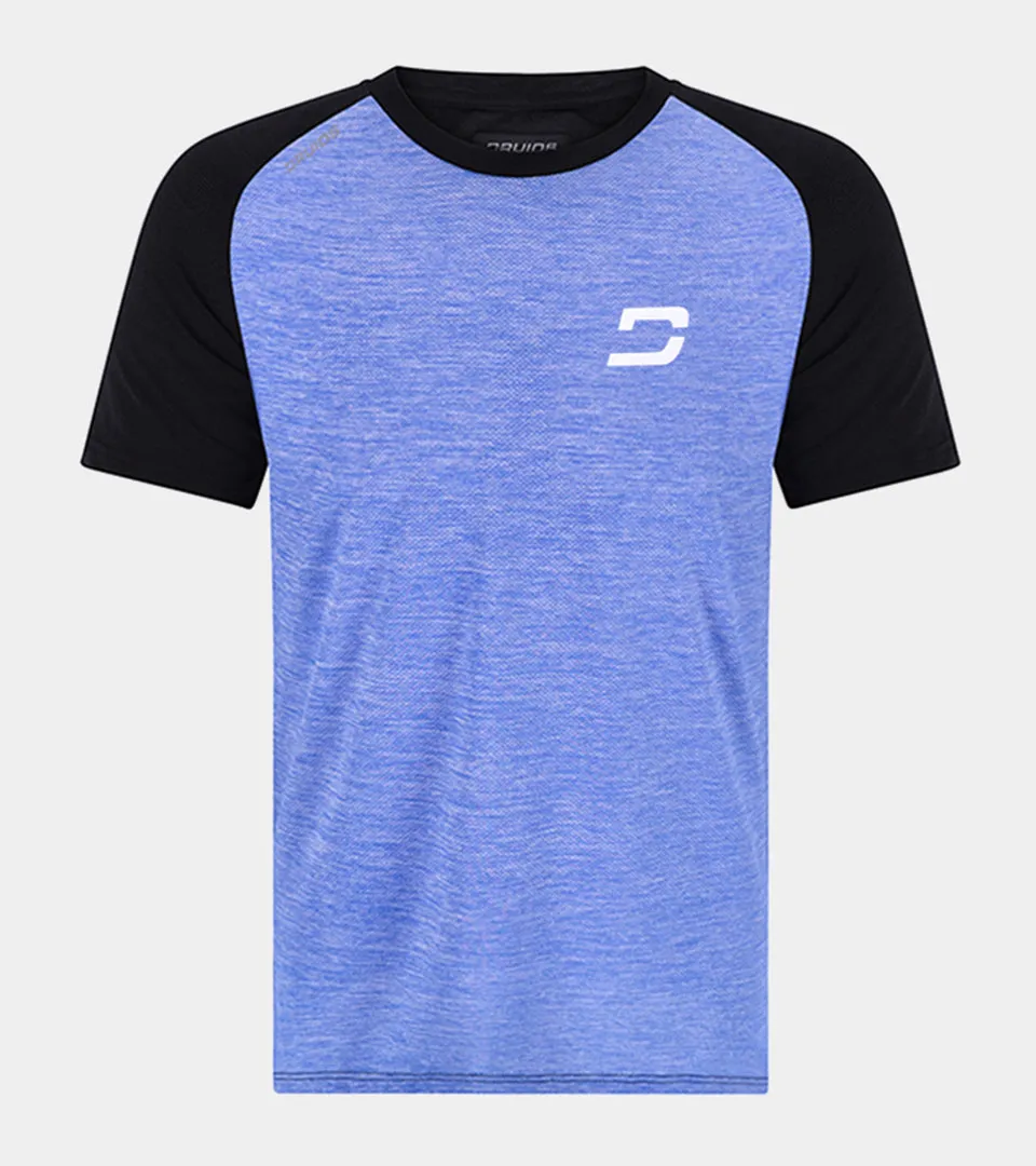 MEN'S HYBRID SPORTS T-SHIRT - BLUE