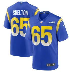 Men's Nike Coleman Shelton Royal Los Angeles Rams Game Jersey