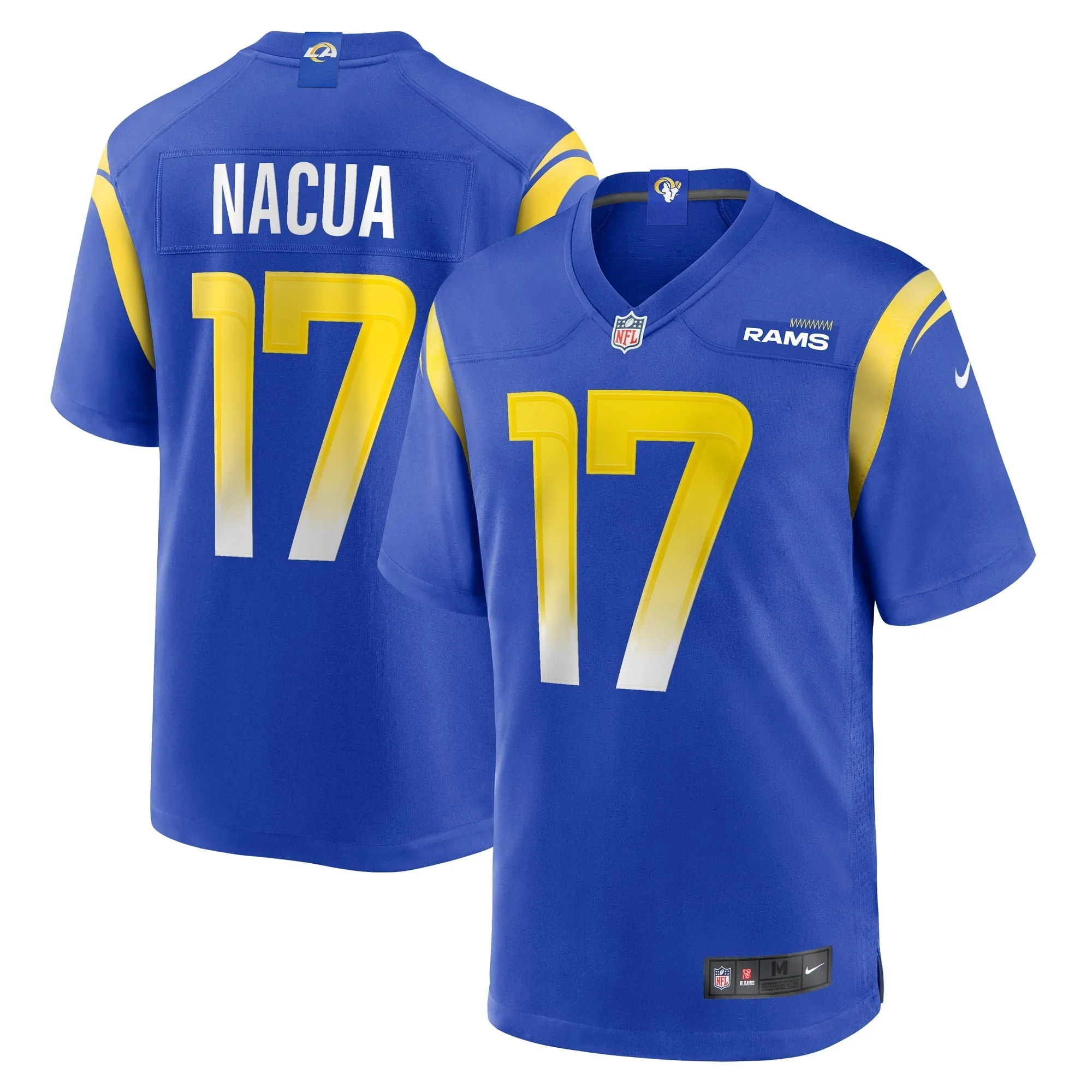 Men's Nike Puka Nacua Royal Los Angeles Rams Home Game Jersey