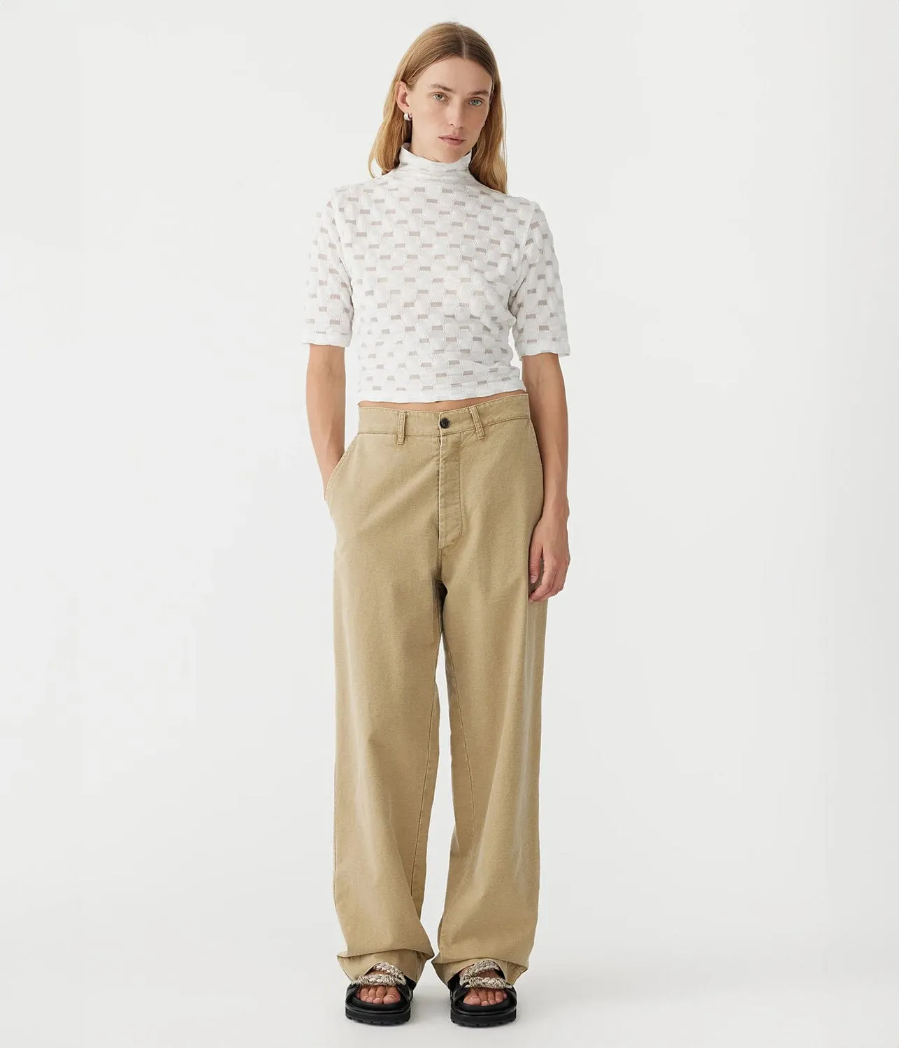 MILITARY SLUB PANT- TAN