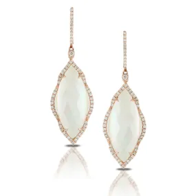 Mother of Pearl & Diamond Earrings