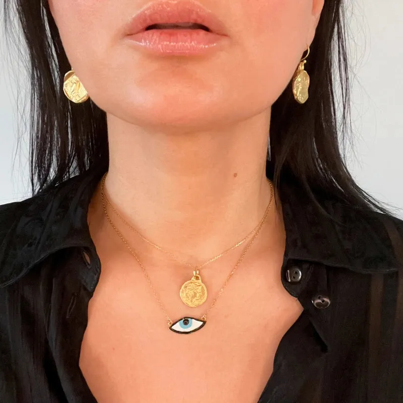 Nazar Pendant Necklace in Gold