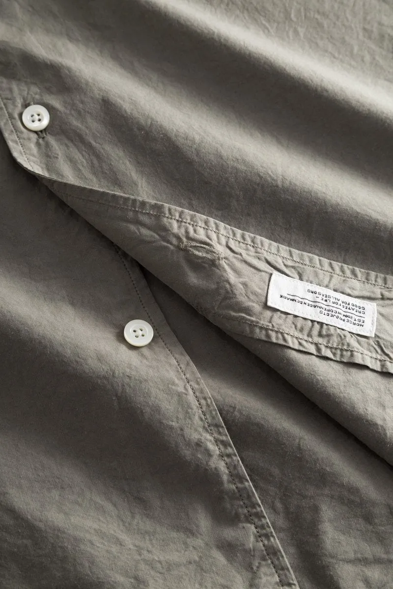 Norse Carsten Tencel Shirt Mid Khaki