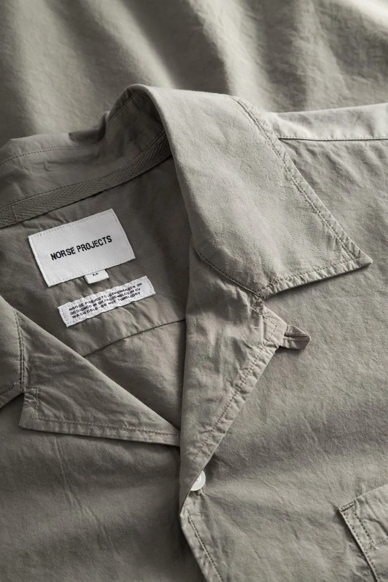 Norse Carsten Tencel Shirt Mid Khaki