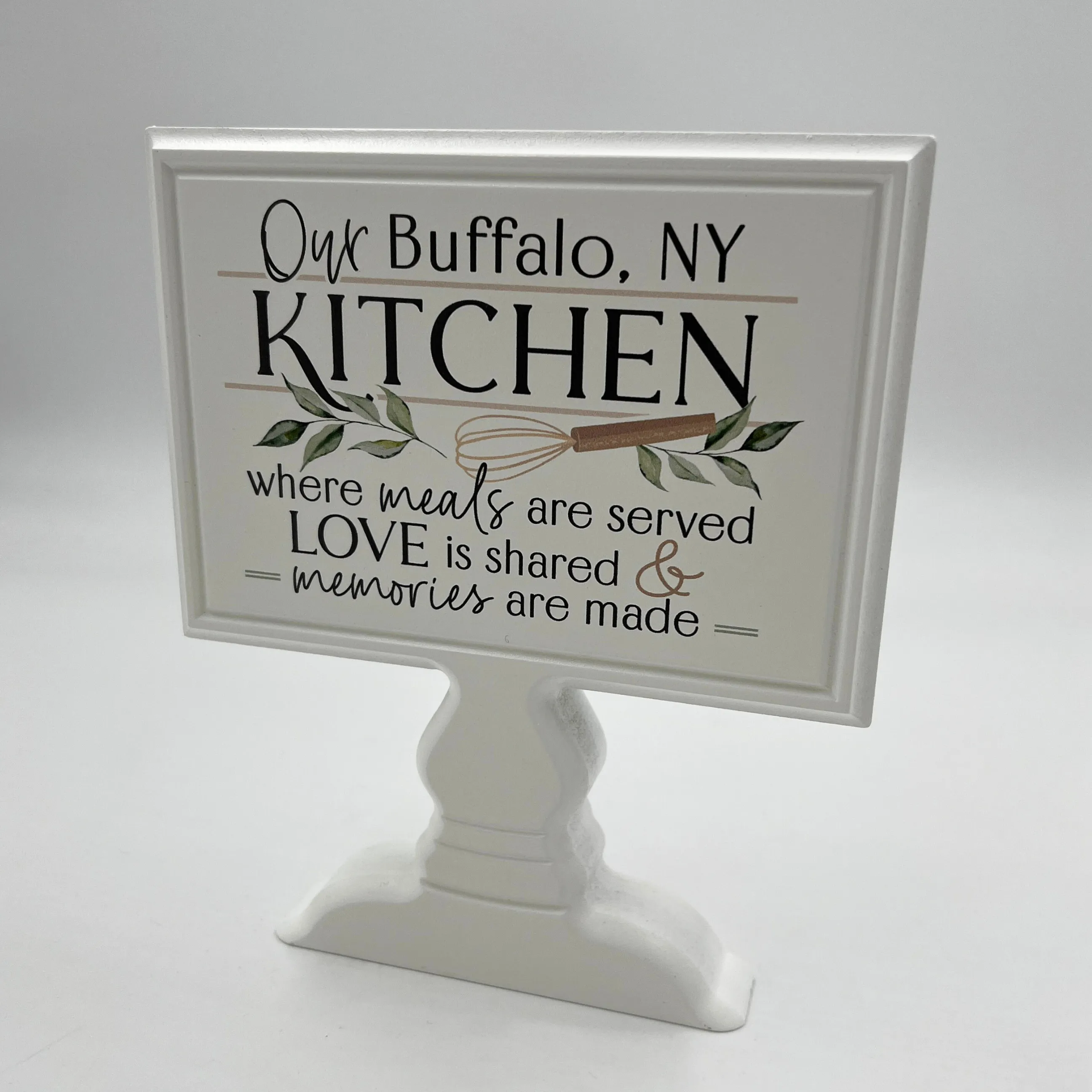 Our Buffalo, NY Kitchen Wooden Table Decoration