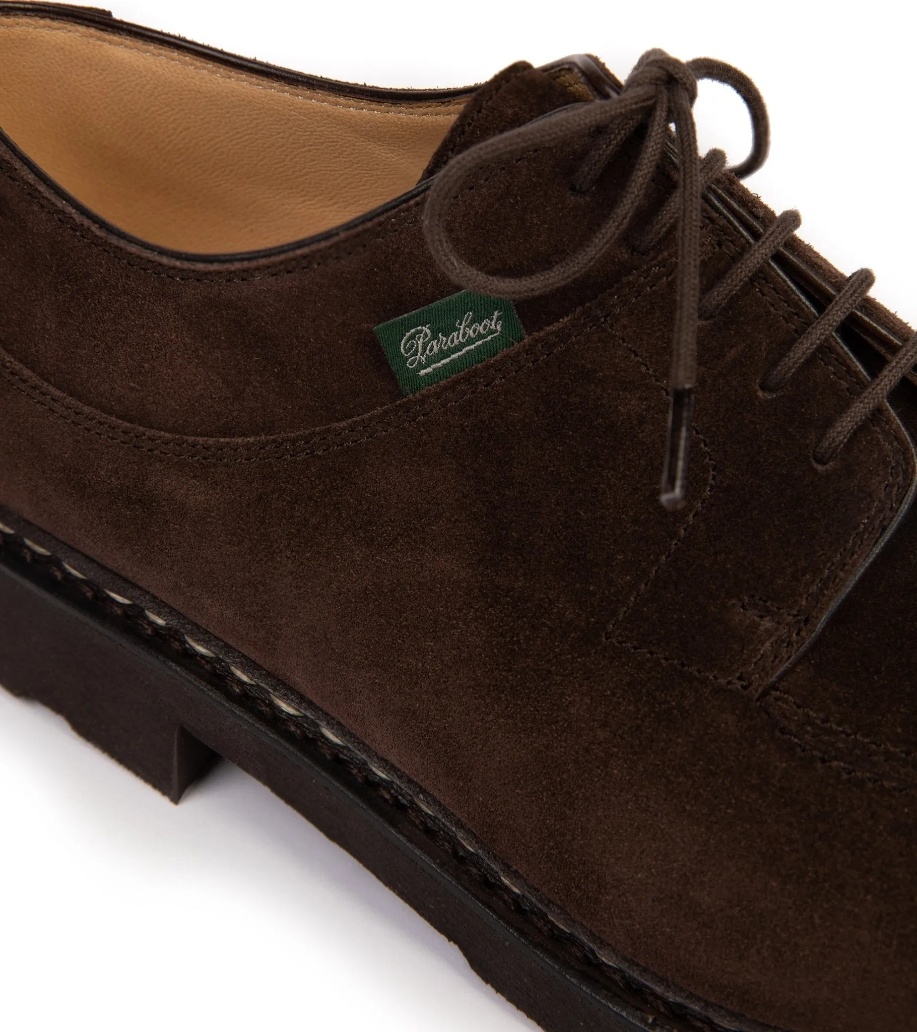 Paraboot Avignon Suede Shoe: Dark Brown