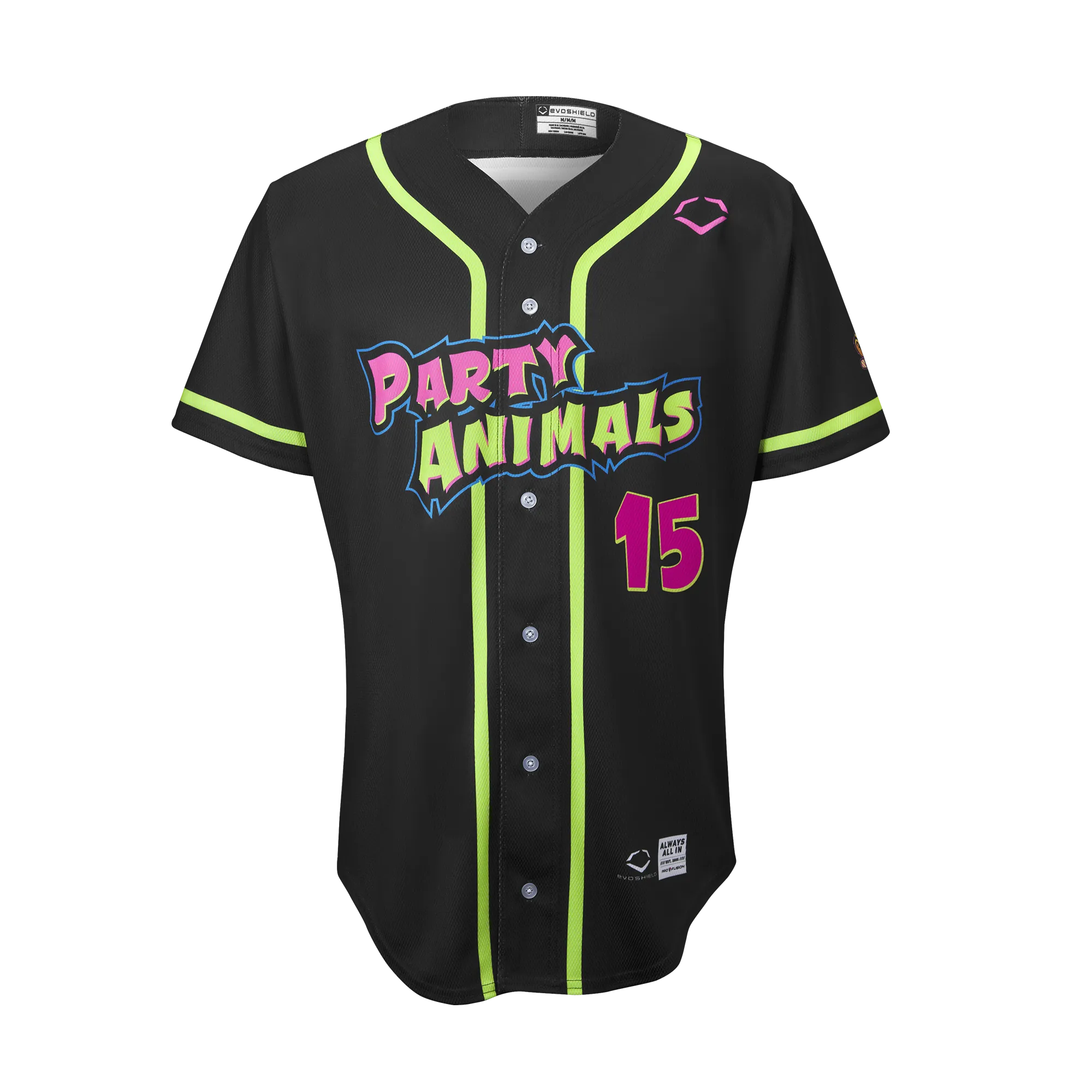 Party Animals Dylan Porter #15 EvoShield Jersey - Black