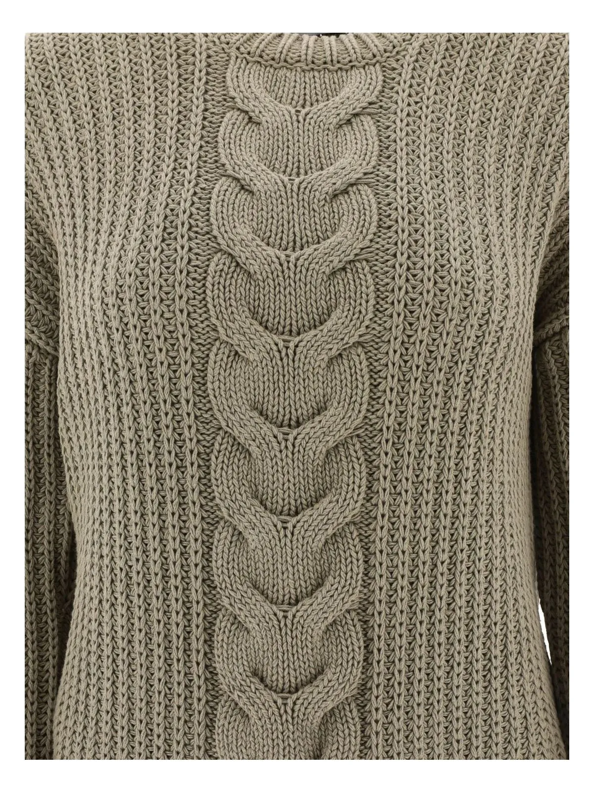 "ACCIAIO" CABLE-KNIT SWEATER