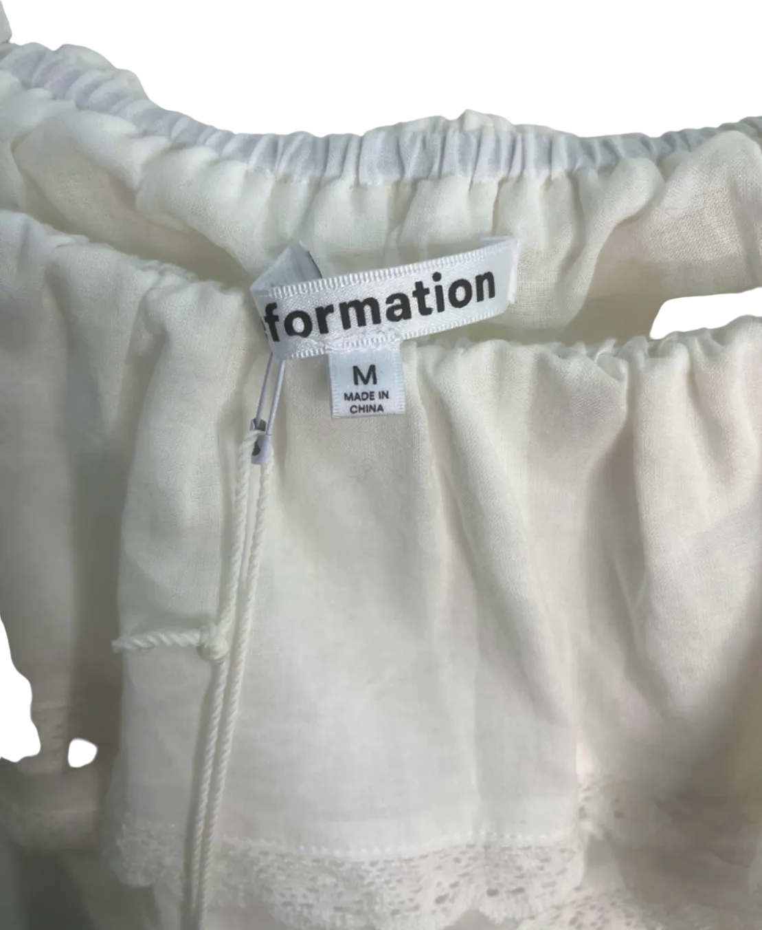 Reformation White Tarragon Top UK 12