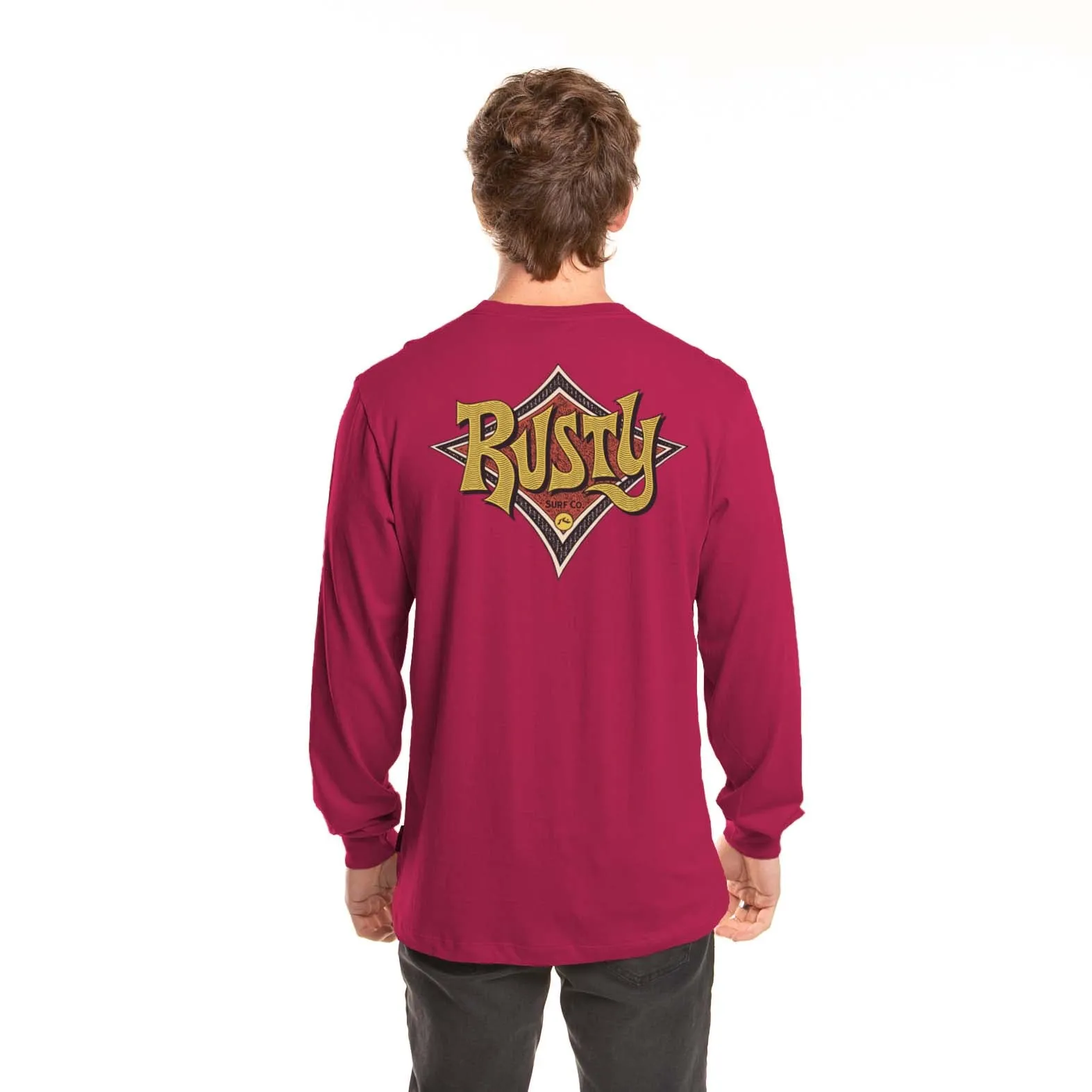 Remera Ml Rusty Twisted Diamond Ls Tee Red