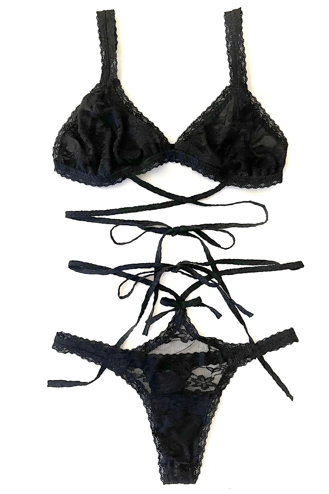 Rosehip Multi-Way Bralette in Black Surplus Lace