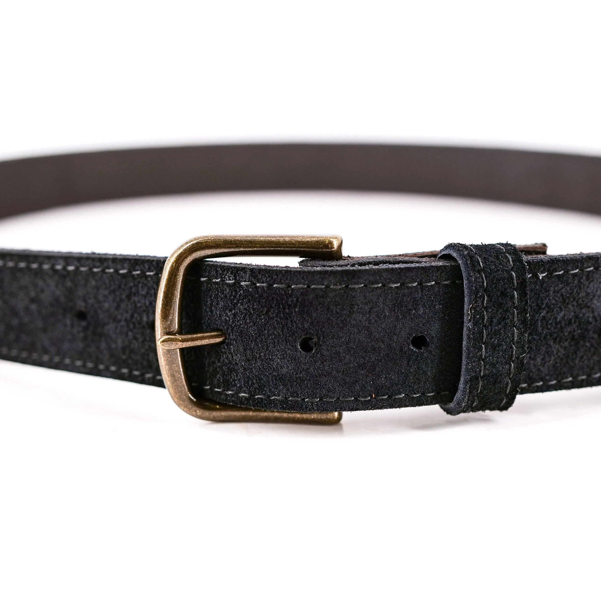 Rough Black Leather Belt