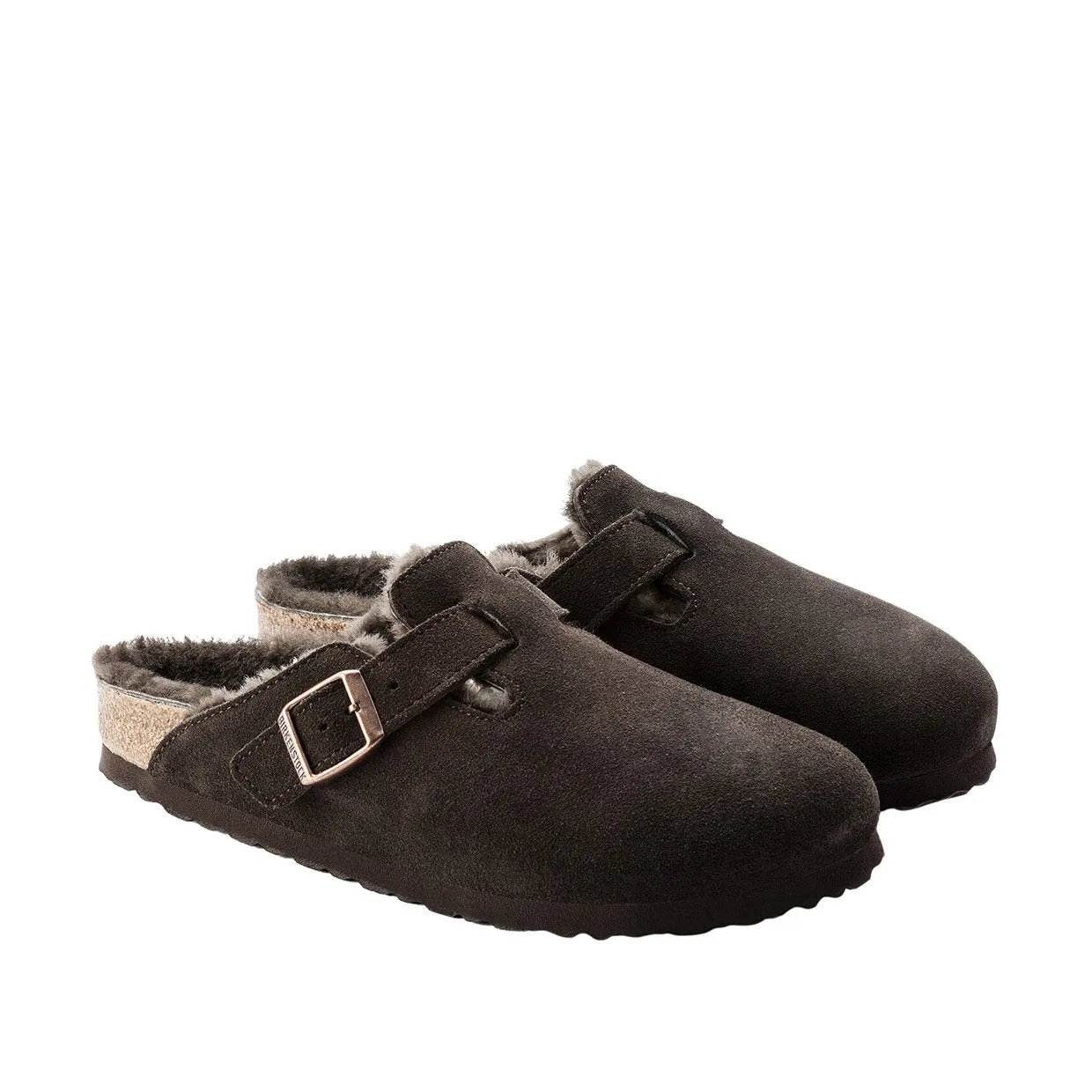 Sandali Birkenstock Boston Shearling Marrone Mocha