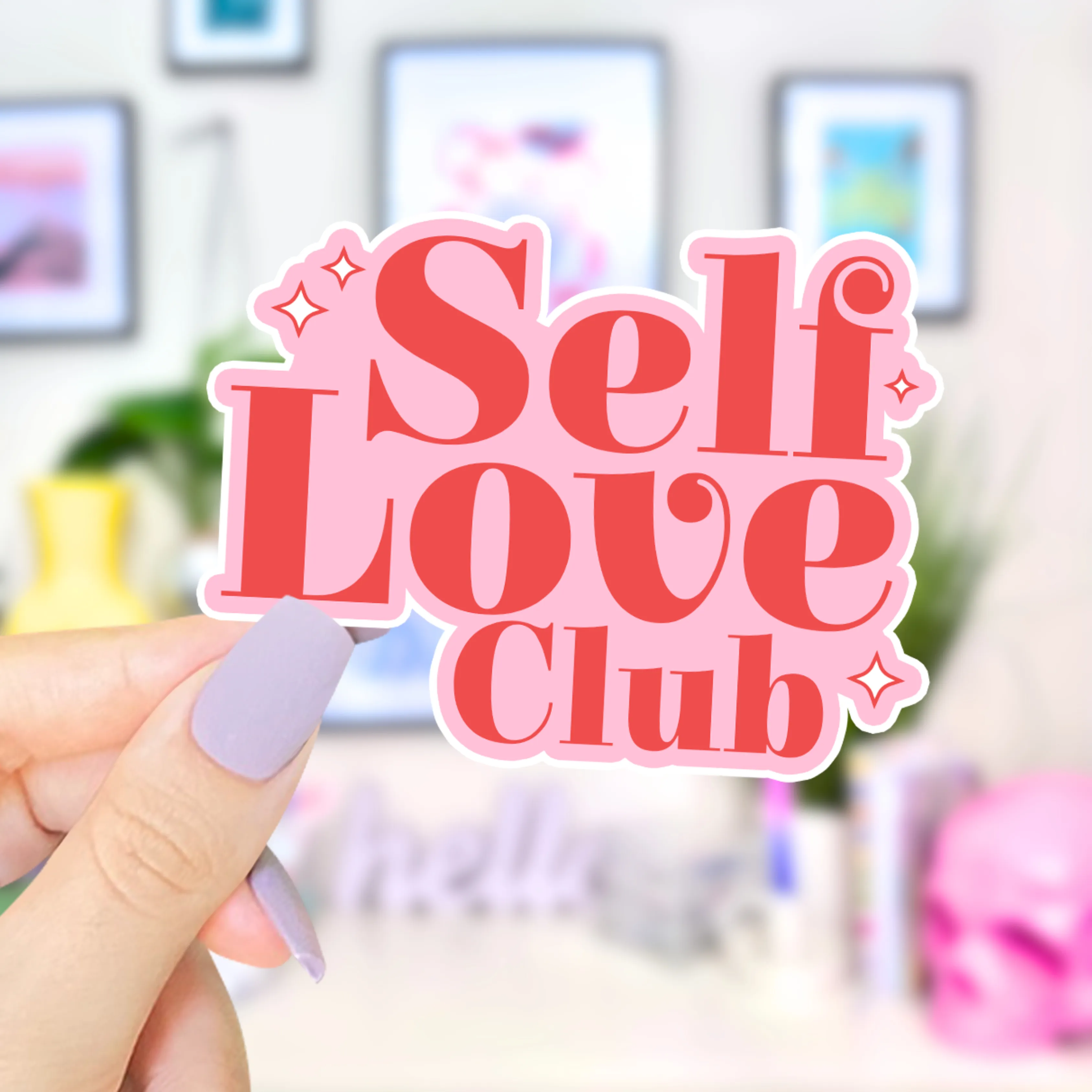 Self Love Club - Waterproof Vinyl Sticker