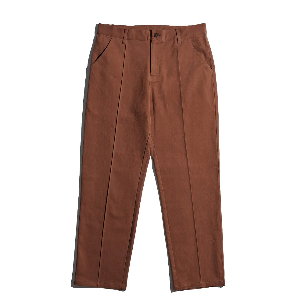 SexHippies Stitched Crease Work Pant Chestnut