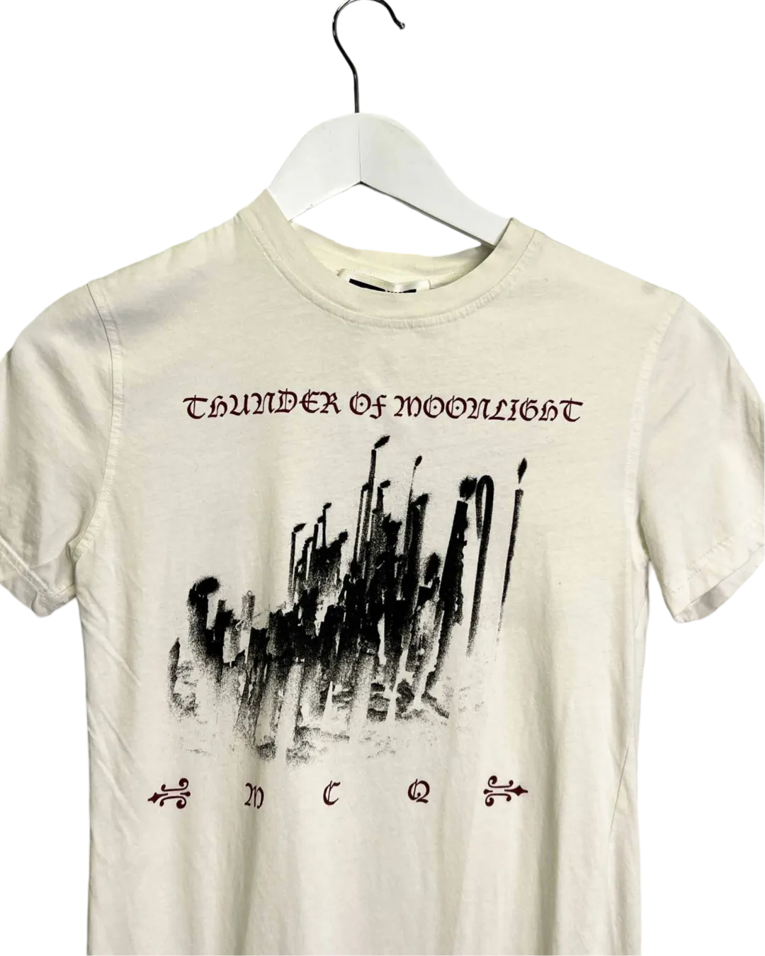 Size XXS - Alexander McQueen White Thunder of Moonlight T-shirt