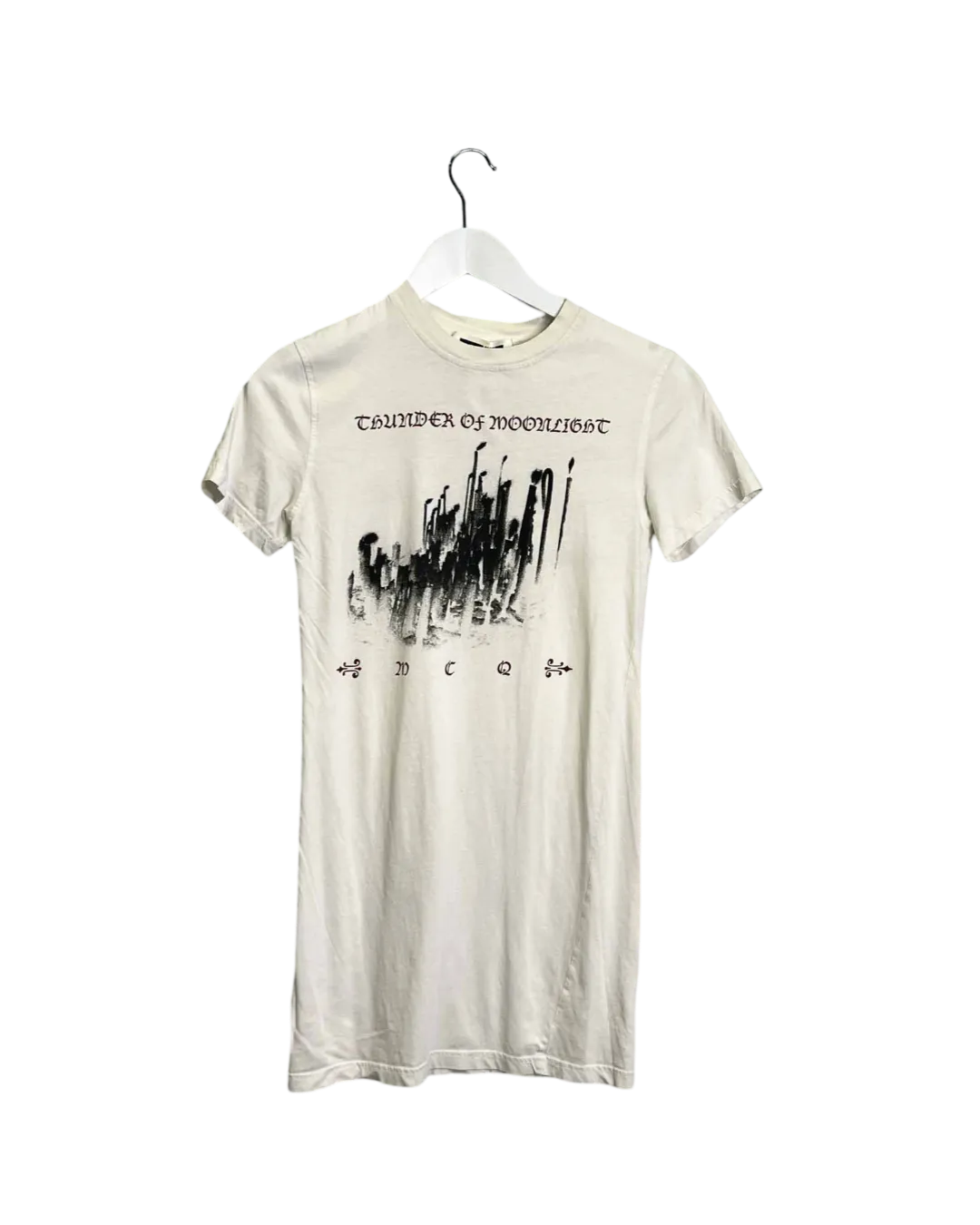 Size XXS - Alexander McQueen White Thunder of Moonlight T-shirt