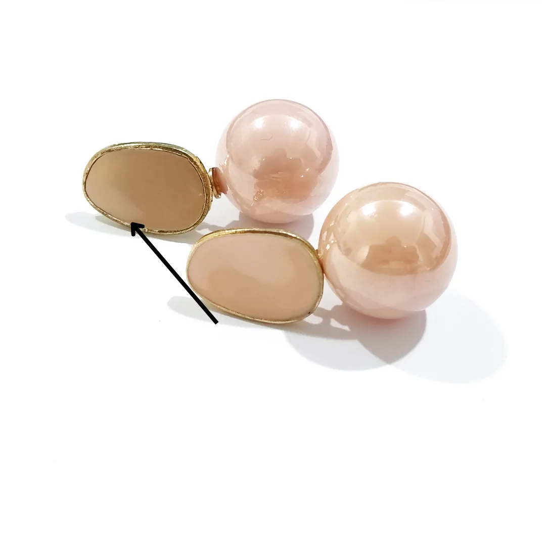 Soleil Rosegold And Pink Pearl Earring - Sample