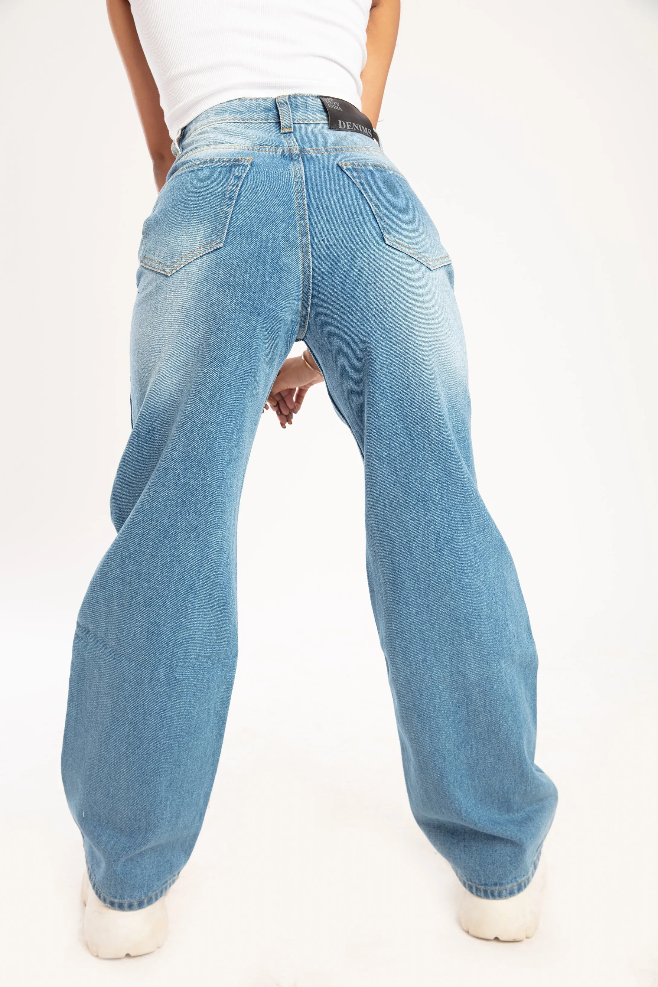 Space Out Distress Boyfriend Jeans