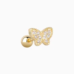 Sparkle Butterfly Stud