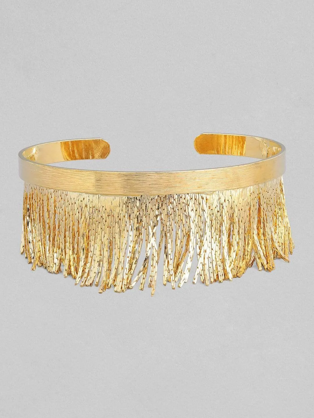 Tokyo Talkies X Rubans Gold Toned Handcrafted Tassel Bracelet