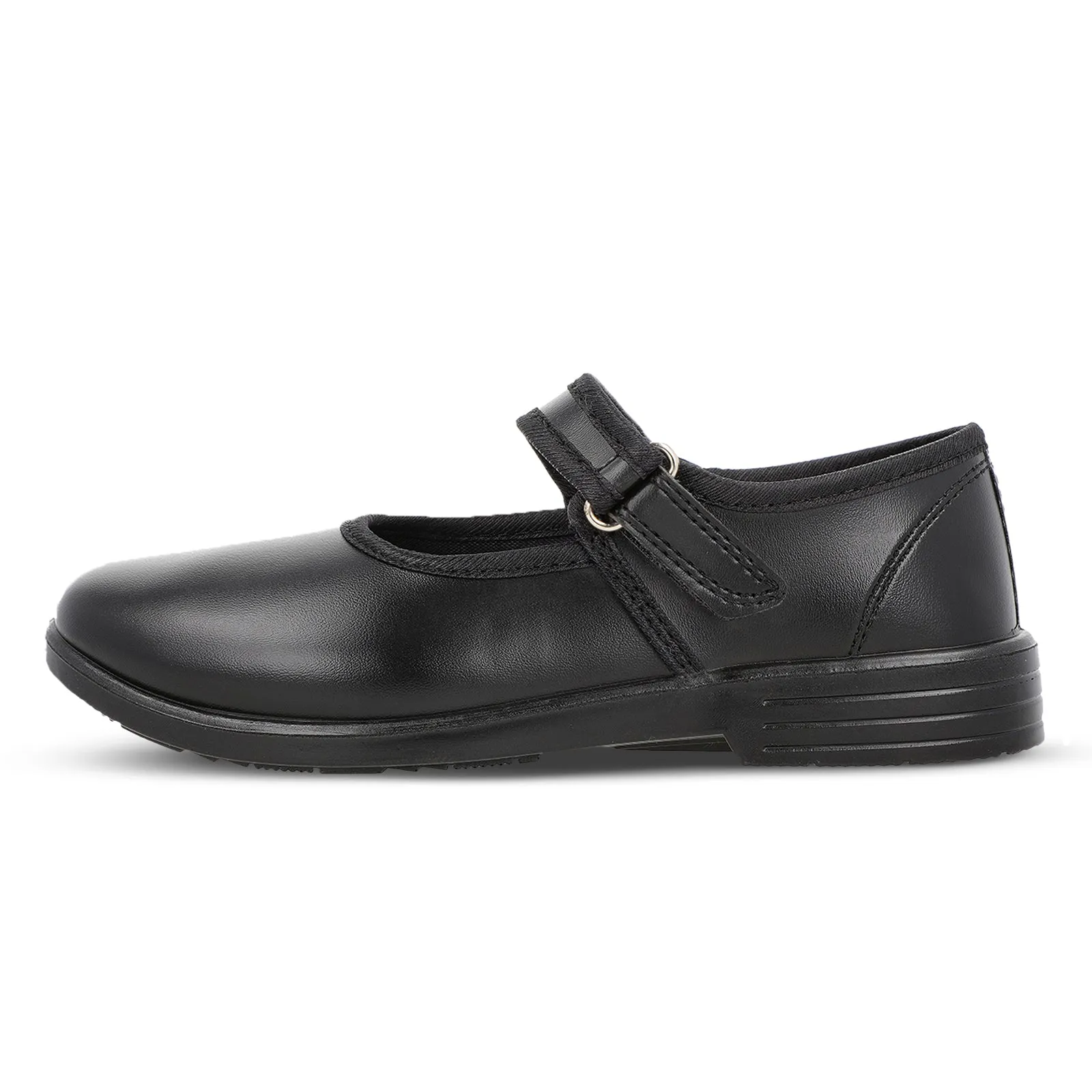 Walkaroo Girls School shoe -WV552 Black