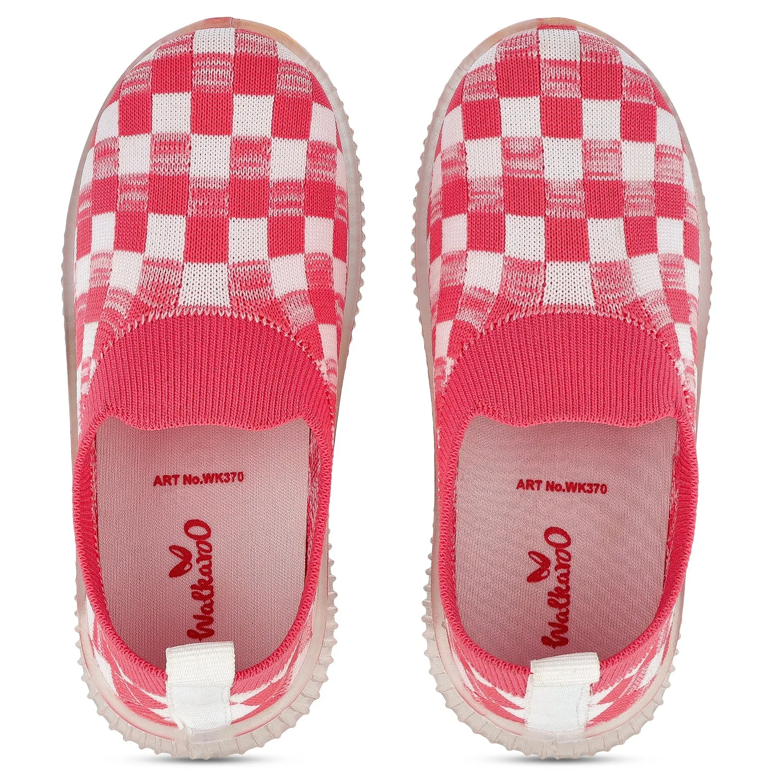 Walkaroo Kids Shoe - WK370 Peach White