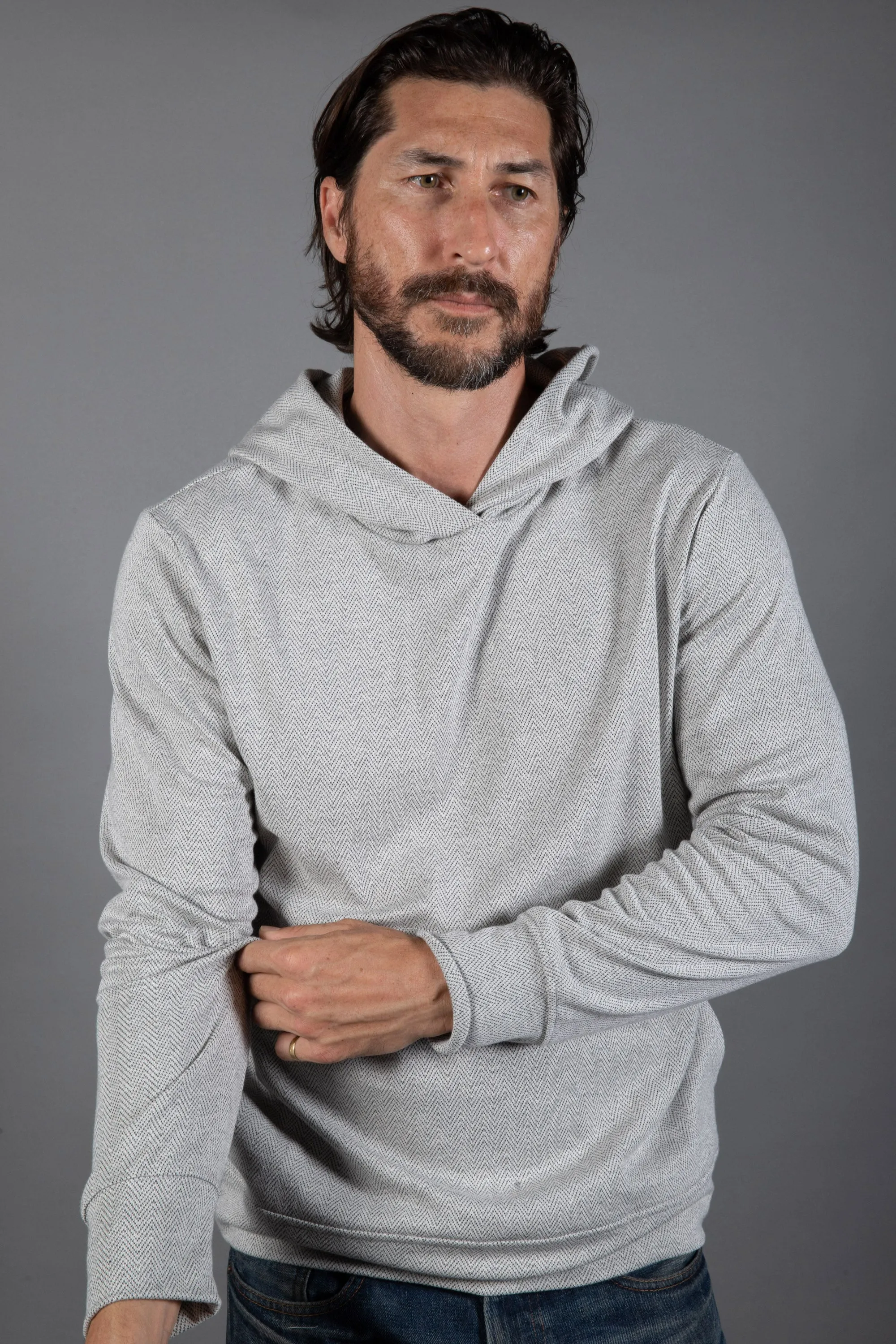 Westin Herringbone Kangaroo Hoodie