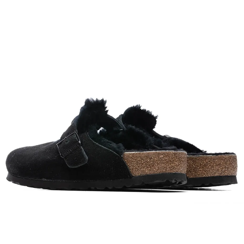 Wide Boston Shearling - Black