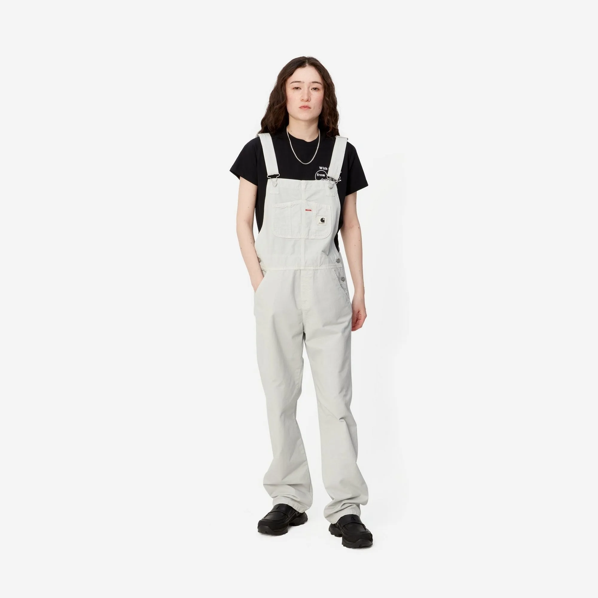 Women's Bib Overall Straight - Drill | Sonic Silver