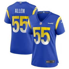 Women's Nike Brian Allen Royal Los Angeles Rams Game Jersey