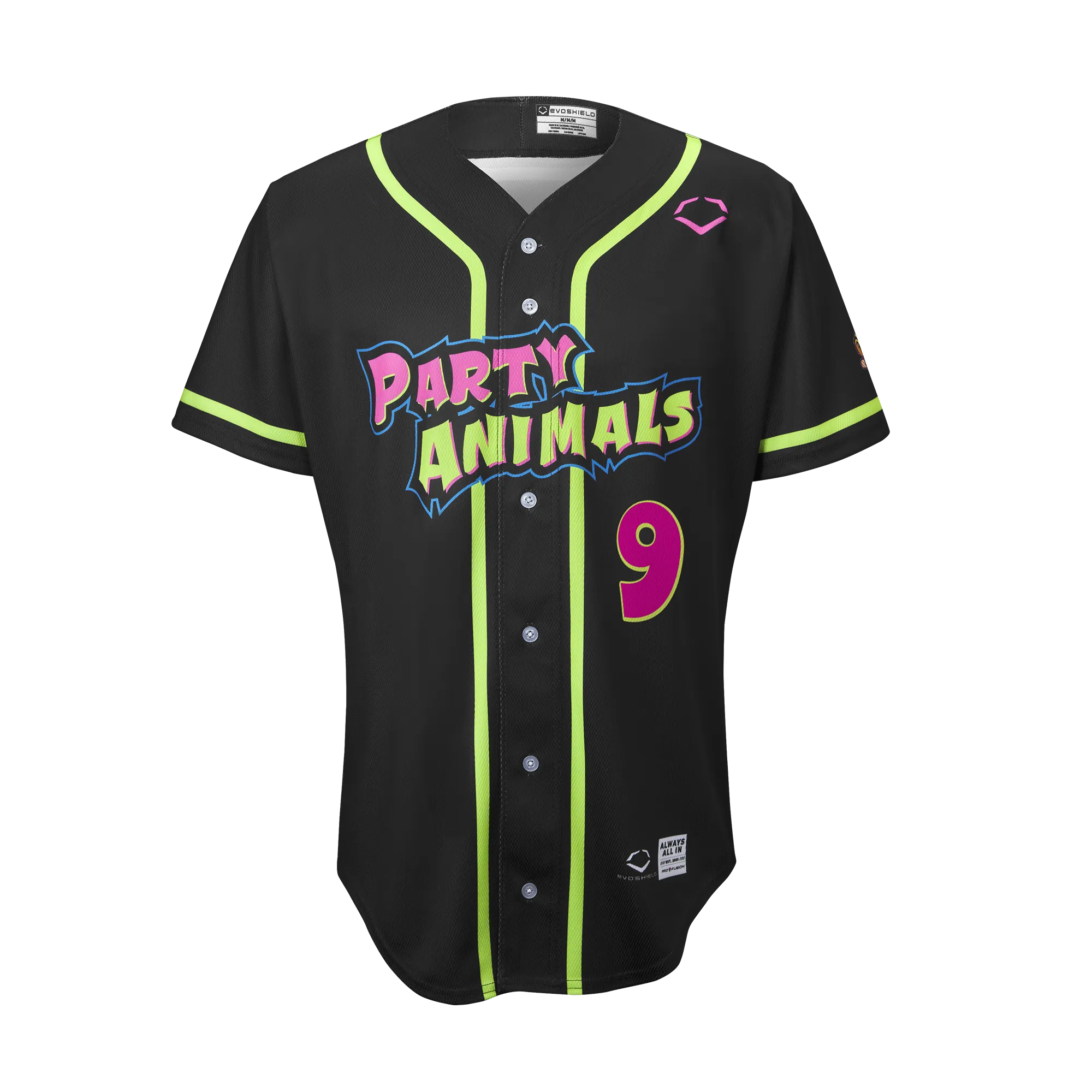 YOUTH Party Animals Dustin Baber #9 EvoShield Jersey - Black