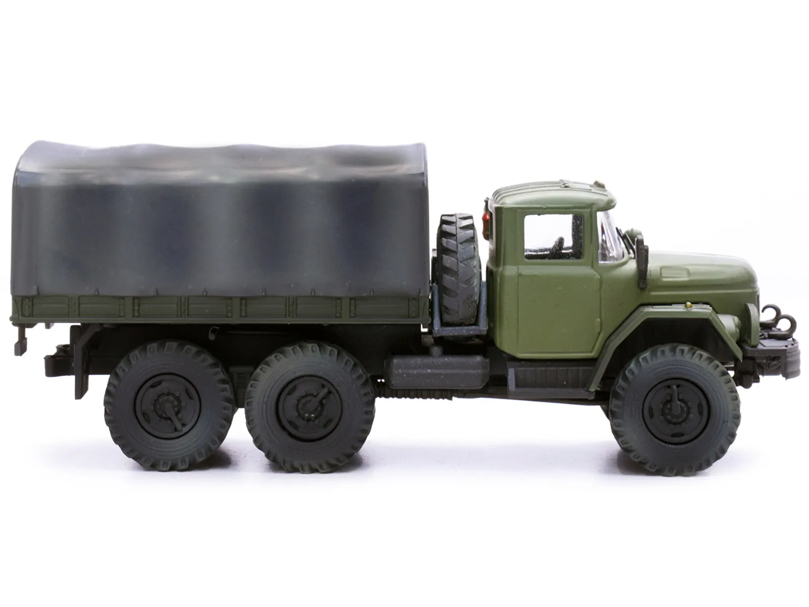 ZIL 131 Cargo Truck Green with White Stripes Ukrainian Ground Forces 1/72 Diecast Model by Legion